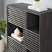 Render Three-Tier Display Storage Cabinet Stand - Charcoal - MOD12227