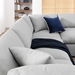Commix Down Filled Overstuffed 6 Piece Sectional Sofa Set - Light Gray - MOD12230