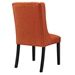 Baronet Button Tufted Fabric Dining Chair - Orange - MOD12233