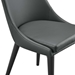Viscount Vegan Leather Dining Chair - Gray - MOD12237