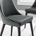 Viscount Vegan Leather Dining Chair - Gray - MOD12237