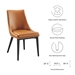 Viscount Vegan Leather Dining Chair - Tan - MOD12238
