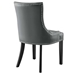 Marquis Vegan Leather Dining Chair - Gray - MOD12239
