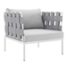 Harmony 10-Piece  Sunbrella® Outdoor Patio Aluminum Sectional Sofa Set - Gray Gray - MOD12301