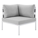 Harmony 6-Piece  Sunbrella® Outdoor Patio Aluminum Sectional Sofa Set - Gray Gray - MOD12315