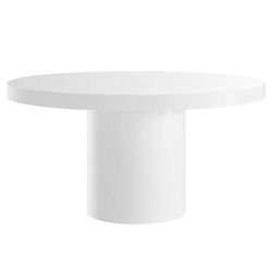 Gratify 60" Round Dining Table - White 