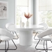 Gratify 60" Round Dining Table - White - MOD12328