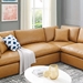 Commix Down Filled Overstuffed Vegan Leather 8-Piece Sectional Sofa - Tan - MOD12347