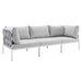 Harmony Sunbrella® Outdoor Patio Aluminum Sofa - Gray Gray - MOD12397