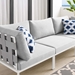 Harmony Sunbrella® Outdoor Patio Aluminum Sofa - Gray Gray - MOD12397