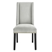 Baron Performance Velvet Dining Chairs - Set of 2 - Light Gray - MOD12463