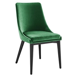 Viscount Performance Velvet Dining Chair - Emerald 