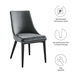 Viscount Performance Velvet Dining Chair - Gray - MOD12501