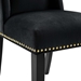 Baron Performance Velvet Dining Chairs - Set of 2 - Black - MOD12510