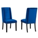 Baron Performance Velvet Dining Chairs - Set of 2 - Navy - MOD12511
