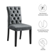 Duchess Performance Velvet Dining Chairs - Set of 2 - Gray - MOD12522