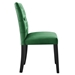 Duchess Performance Velvet Dining Chairs - Set of 2 - Emerald - MOD12532