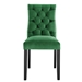 Duchess Performance Velvet Dining Chairs - Set of 2 - Emerald - MOD12532