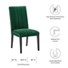 Catalyst Performance Velvet Dining Side Chairs - Set of 2 - Green - MOD12604