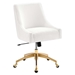 Discern Performance Velvet Office Chair - White - Style A - MOD12605