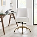 Discern Performance Velvet Office Chair - White - Style A - MOD12605