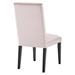 Catalyst Performance Velvet Dining Side Chairs - Set of 2 - Pink - MOD12621