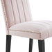 Catalyst Performance Velvet Dining Side Chairs - Set of 2 - Pink - MOD12621