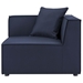 Saybrook Outdoor Patio Upholstered 4-Piece Sectional Sofa - Navy - Style A - MOD12623