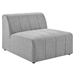 Bartlett Upholstered Fabric Armless Chair - Light Gray - MOD12638