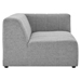 Bartlett Upholstered Fabric Right-Arm Chair - Light Gray - MOD12642
