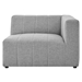 Bartlett Upholstered Fabric Right-Arm Chair - Light Gray - MOD12642