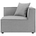 Saybrook Outdoor Patio Upholstered 4-Piece Sectional Sofa - Gray - Style B - MOD12657