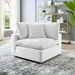 Commix Down Filled Overstuffed Performance Velvet Corner Chair - White - MOD12674
