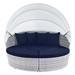 Scottsdale Canopy Sunbrella® Outdoor Patio Daybed - Light Gray Navy - MOD12690