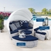 Scottsdale Canopy Sunbrella® Outdoor Patio Daybed - Light Gray Navy - MOD12690