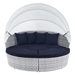 Scottsdale Canopy Outdoor Patio Daybed - Light Gray Navy - MOD12693