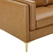 Kaiya Vegan Leather Sofa - Tan - MOD12707