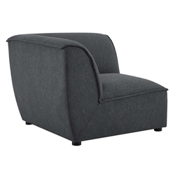 Comprise Corner Sectional Sofa Chair - Charcoal 