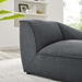 Comprise Right-Arm Sectional Sofa Chair - Charcoal - MOD12719