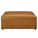 Bartlett Vegan Leather Ottoman - Tan - MOD12720