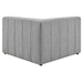 Bartlett Upholstered Fabric Corner Chair - Light Gray - MOD12721