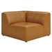 Bartlett Vegan Leather Corner Chair - Tan - MOD12723