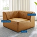 Bartlett Vegan Leather Corner Chair - Tan - MOD12723
