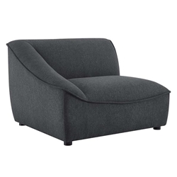 Comprise Left-Arm Sectional Sofa Chair - Charcoal 