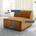 Bartlett Vegan Leather Armless Chair - Tan - MOD12748