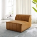 Bartlett Vegan Leather Armless Chair - Tan - MOD12748