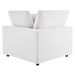 Commix Down Filled Overstuffed Performance Velvet 6-Piece Sectional Sofa - White Style A - MOD12751