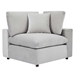 Commix Down Filled Overstuffed Performance Velvet 5-Piece Sectional Sofa - Light Gray - Style A - MOD12753