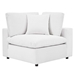 Commix Down Filled Overstuffed Performance Velvet 4-Seater Sofa - White - MOD12825