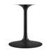 Lippa 48" Round Artificial Marble Dining Table - 47" Tall - Black Black - MOD12841